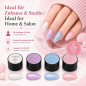 Preview: Set de 4 Geles de Color UV Mermaid Color Gel – Efecto Concha